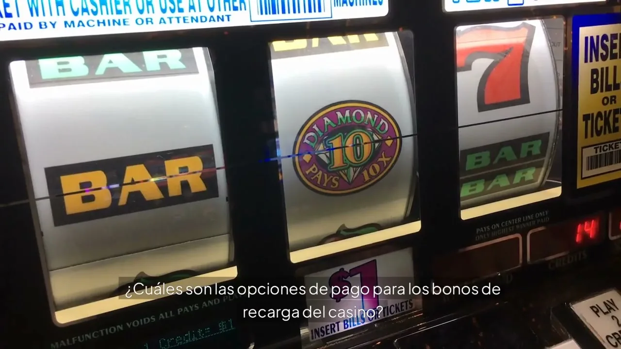 Bonos de recarga: métodos de pago y retiradas