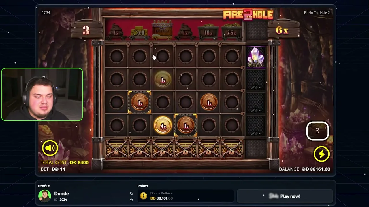Fire in the Hole: juegos y tragaperras