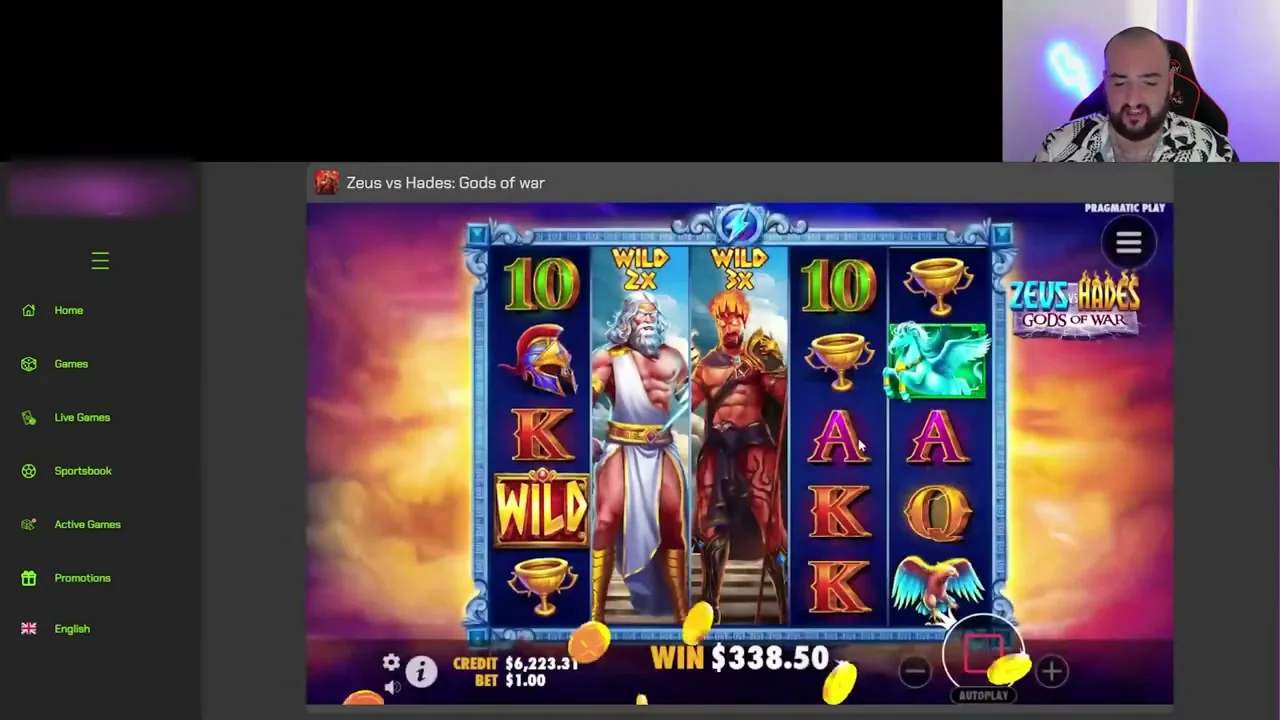 Zeus vs Hades: juegos y tragaperras